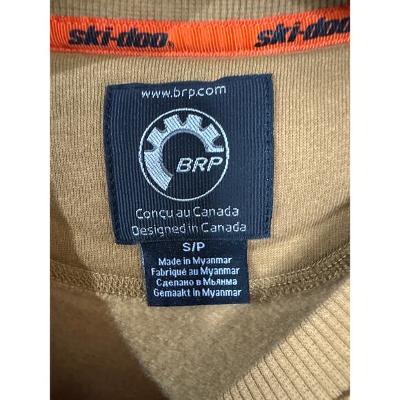 Brand New BRP Ski-Doo Men's Size Small Essentials Crewneck Sweater Khaki - Picture 6 of 6